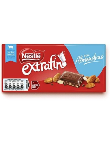 CHOCOLATE  LECHE-ALMENDRA NESTLE 123G