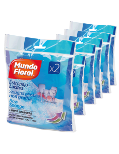 ESTROPAJO LACITO MUNDO FLORAL 2U