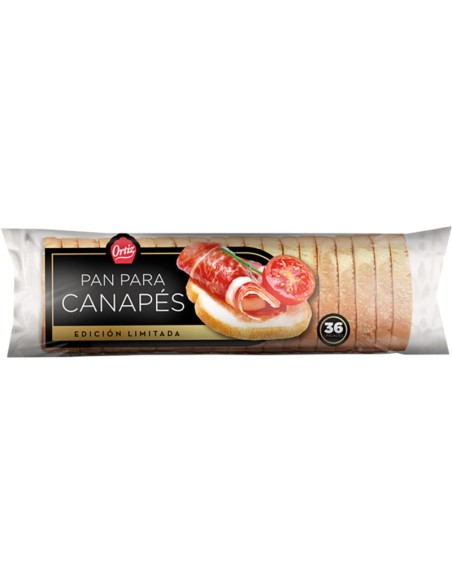 PAN PARA CANAPES ORTIZ 36U 250G