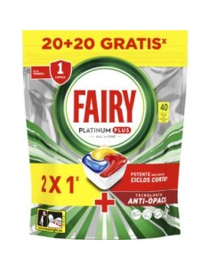 LAVAVAJILLAS FAIRY PLATINUM PAST/20U+LAVAV. FAIRY SP/500ML