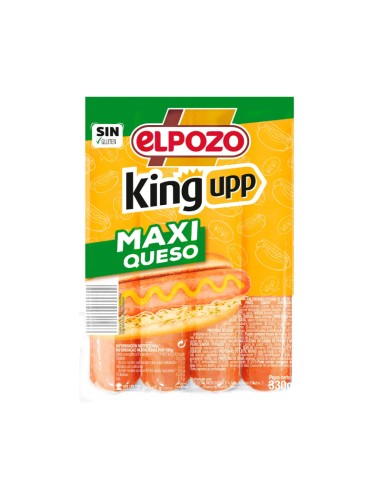 SALCHICHAS KING UPP QUESO ELPOZO 330G