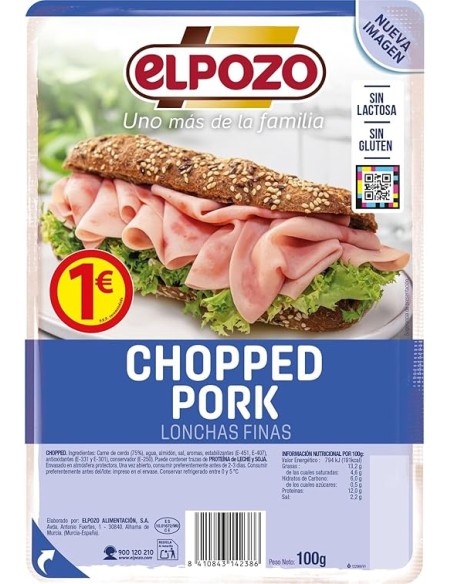 LONCH. CHOPPED PORK ELPOZO 100G