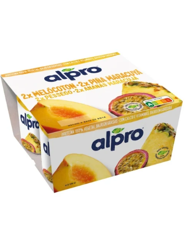 YOGUR MELOC/PIÑA/MAN ALPRO 4X125G