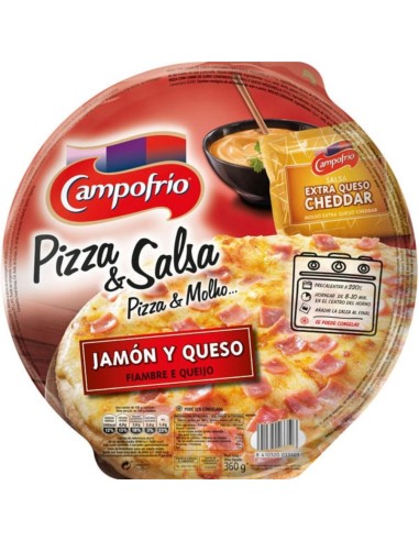 PIZZA JAMON-QUESO MOZZAR. CAMPOFRIO 360G