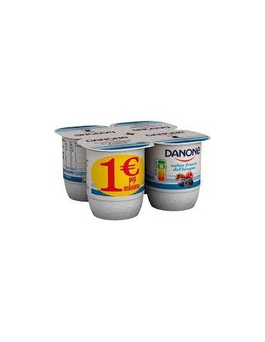 YOGUR FRUTAS BOSQUE  DANONE 4X120G