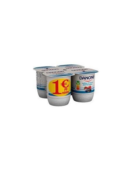 YOGUR FRUTAS BOSQUE  DANONE 4X120G