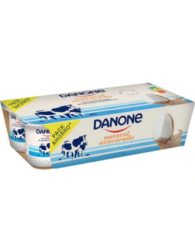 YOGUR NATURAL AZUCARADO DANONE 8X125G