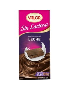 CHOCOLATE CON LECHE SIN LACTOSA VALOR 100G