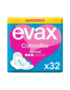 COMPRESAS EVAX COTTONLIKE NORMAL ALAS 32U