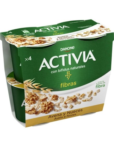 ACTIVIA AVENA NUECES DANONE 4X115G