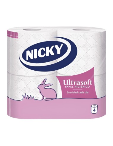 PAPEL HIGIENICO ULTRASOFT NICKY 4U