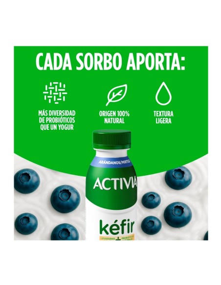 YOGUR ACTIVIA KEFIR ARANDANOS 280G
