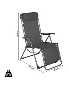 TUMBONA PLEGABLE 160X67X110CM 2