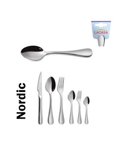 CUCHARA INOX POSTRE  6U