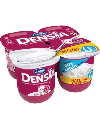 YOGUR DENSIA NATURAL EDULCORADO DANONE 4X120G