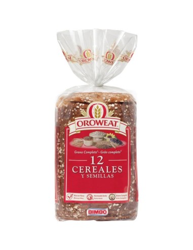 PAN OROWEAT 12 CEREALES BIMBO 550G