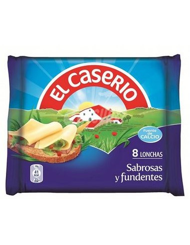 QUESO LONCHAS EL CASERIO 8U 150G