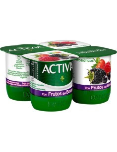 ACTIVIA C/FRUTOS BOSQUE DANONE 4X120G