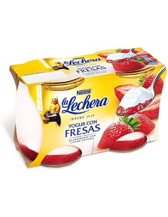 DELICIAS  LA LECHERA CON FRESAS 2X125G