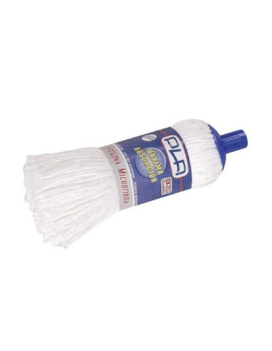FREGONA PLA 100% MICRO FIBRA NEGRA REC/1U
