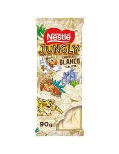 CHOCOLATE BLANCO Y GALLETA JUNGLY NESTLE 90G
