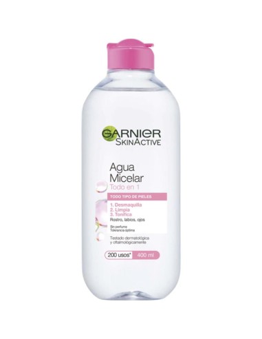 AGUA MICELAR TODO EN 1 PIELES SENSIBLES GARNIER...