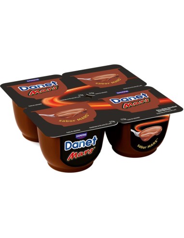 NATILLAS DANET MARS CHOCOLATE/CARAMELO 4X120G