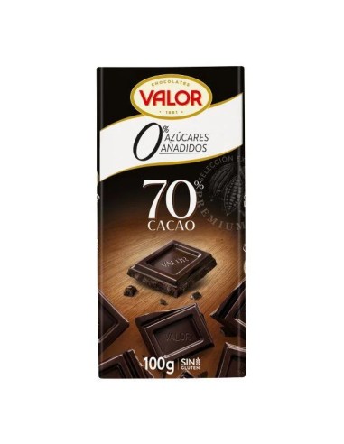 CHOCOLATE NEGRO 70%  S/A VALOR 100G