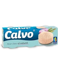 ATUN CALVO CLARO NATURAL A/GIRASOL 6X80G