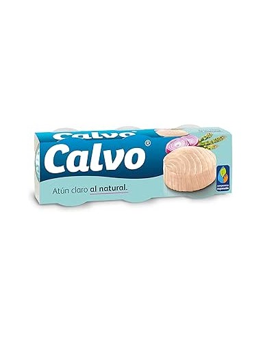 ATUN CALVO CLARO NATURAL A/GIRASOL 6X80G