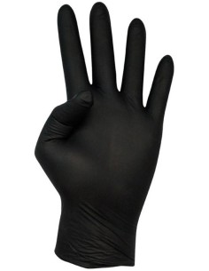 GUANTE NITRILO NEGRO CUATROGASA EXTREME T/S 100U