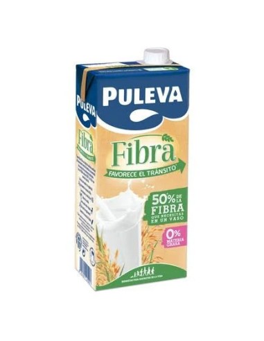 LECHE DESNATADA PULEVA FIBRA 1L