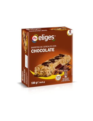 BARRITAS CEREALES INTEGRALES CHOCO IFA 6X25G