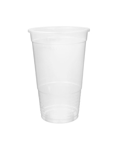 VASO PLASTICO TRANSP. 600CC 4U