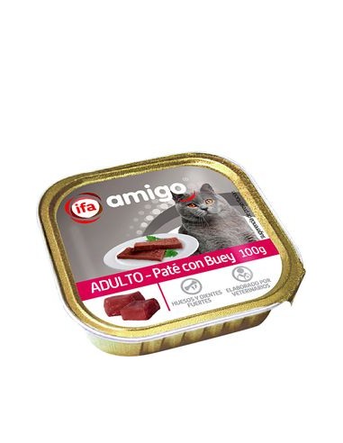 ALIMENTO GATO PATE DE BUEY IFA T/100G