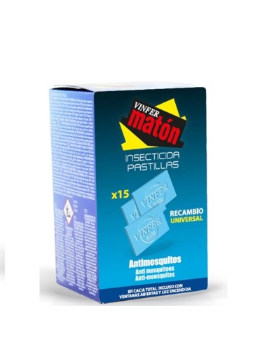 RECAMBIO PASTILLAS MATON 15U