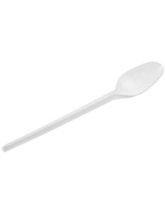 CUCHARA CAFE PLASTICO BLANCO 24UND