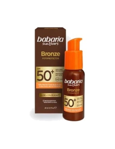 FLUIDO FACIAL FP-50 BRONZE BABARIA 40ML