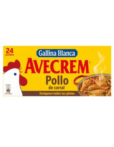 CALDO POLLO AVECREM PASTILLAS 24U
