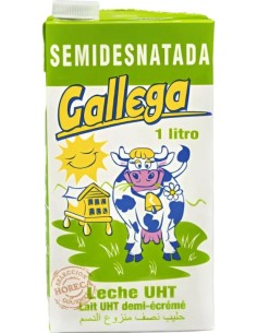 LECHE SEMIDESNATADA GALLEGA BK/1L