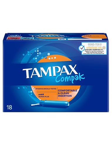 TAMPONES TAMPAX COMPAK SUPER PLUS 26U