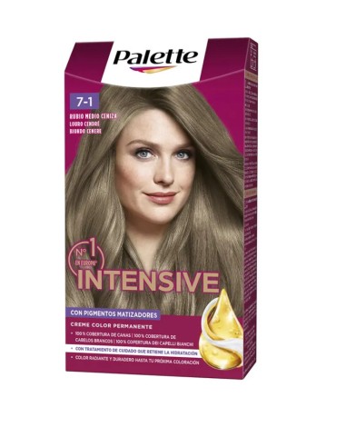 TINTE PALETTE RUBIO MEDIO CENIZA Nº7.1