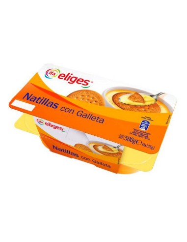 NATILLAS CON GALLETA  IFA 4X125G