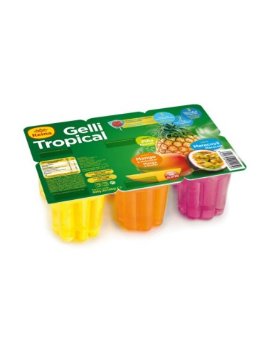 GELATINA TROPICAL REINA 6X100G