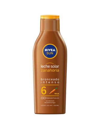 LECHE SOLAR NIVEA ZANAHORIA FP-6 200ML