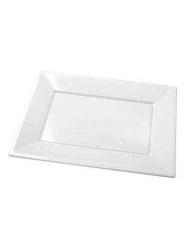 BANDEJA DESECHABLE BLANCA 33X22.5CM 3U