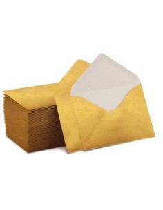SOBRE DORADO PEQUEÑO