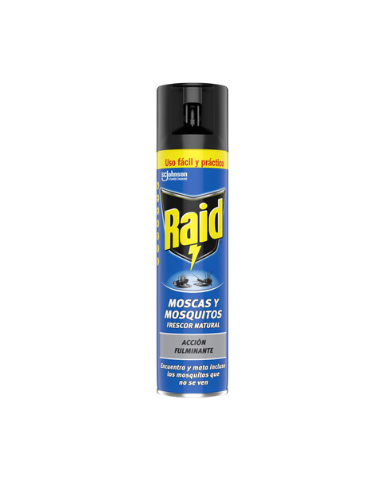 INSECTICIDA MOSCAS/MOSQUITOS RAID SP/400ML